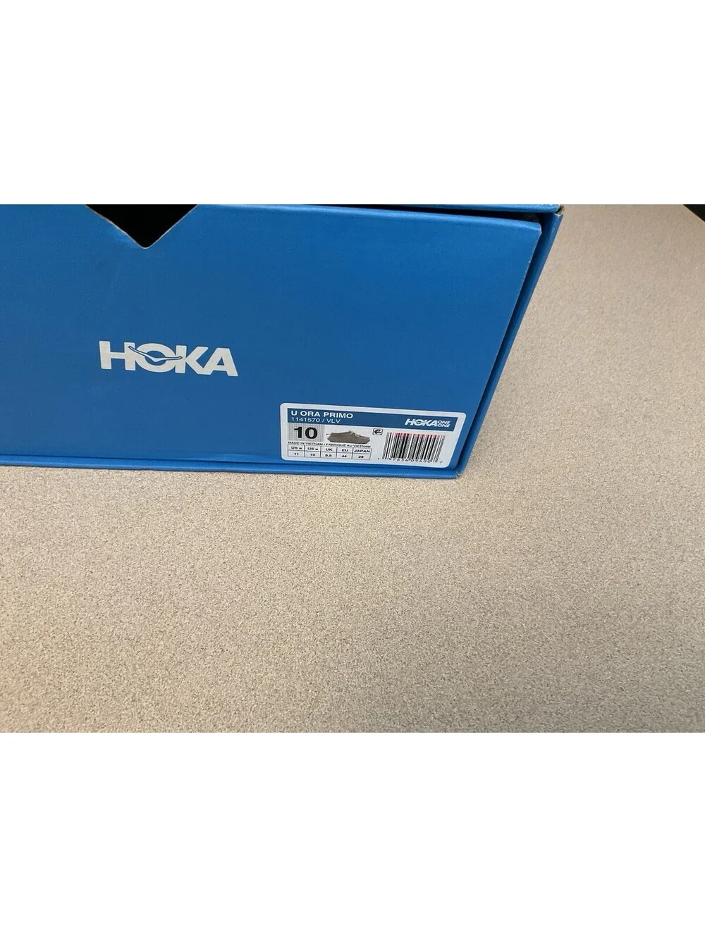 New! Womens Hoka One One  U Ora Primo Vanilla Cream Recovery Shoes. Size 11.